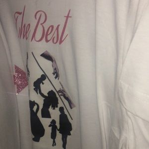 Custom Tee! It say “the best mother in the world” with something I sketched up